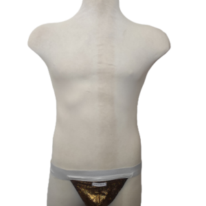 White and golden jockstrap